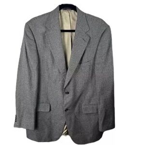Brooks 346 Sport Coat Blazer Mens 39 Silk Wool Blend Houndstooth Brooks Brothers